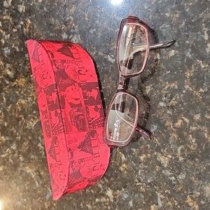 Elle Eyeglasses Pinkish Plastic frame.